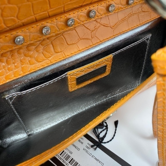 Dolce & Gabbana Leather Purse w/Swarovski Crystal Details - Picture 7 of 8